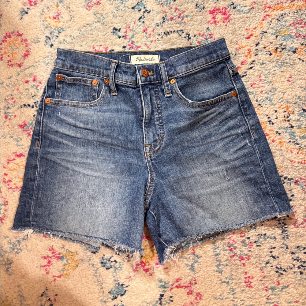 MADEWELL HIGH RISE JEAN SHORTS